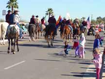 Candy scramble at Wellton parade